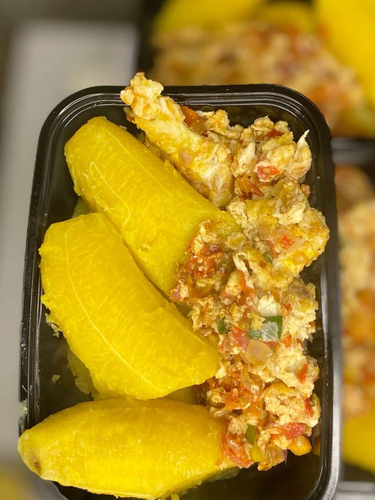 Plantain and egg